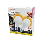 東芝(TOSHIBA) LED電球 60W相当 広配光 電球色 E17口金 2P 密閉器具対応 LDA6L-G-E17S60V2RP