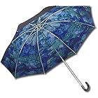 ユーパワー 名画折りたたみ傘(晴雨兼用) モネ「睡蓮」 AU-02504