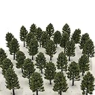 [DauStage] 杉の木 森林 スギ 模型 選べる 色 サイズ Nゲージ ジオラマ 鉄道 建築 用 樹木 風景 モデルツリー ミニチュア (6cm, 深緑)