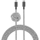 NATIVE UNION [ネイティブユニオン] Night Cable USB-C to ライトニング データ同期 急速充電ケーブル [MFi認証] iPhone/iPad対応 (3メートル)(Zebra)
