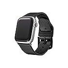 【GRAMAS】 Apple Watch バンド ブラック 本革レザー コンパチブル ビジネススタイル アップルウォッチバンド apple watch series6/SE/5/4/3/2/1 (45・44・42mm) 手首周り 約155?195