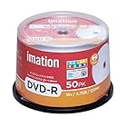 imation イメーション 1回録画用 CPRM対応 耐水・光沢写真画質（ウォーターシールド）DVD-R 120分 IM035 (片面1層/1-16倍速/50枚)