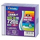 Verbatim バーベイタム 1回録画用 ブルーレイディスク BD-R XL 100GB 10枚 5mmプラケース ホワイトプリンタブル 片面3層 2-4倍速 VBR520YP10V2