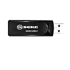 【Amazon.co.jp 限定】 SEKC USBメモリ 64GB 高速 USB 3.1対応(Type-A Gen 1) 最大読出速度105MB/s スライド式 ブラック 2 SKD6764G