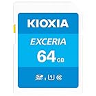64GB SDXCカード SDカード KIOXIA キオクシア EXCERIA Class10 UHS-I U1 R:100MB/s 海外リテール LNEX1L064GG4