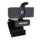 NexiGo N60 1080Pウェブカメラ、マイク付き、調整可能な視野角、ズーム機能、ソフトウェア制御とプライバシーカバー、USB HDコンピューターウェブカメラ、プラグアンドプレイ、Zoom/Skype/Teams/OBS 会議/ビデオ通話用