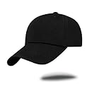 [FUKUYIN] キャップ 帽子 メンズ レディス UVカット帽子 コットン 紫外線 日焼け対策帽子 調節可能 野球帽 軽薄速乾 通気性 帽子 おしゃれ ランニング ゴルフ 登山 釣り 男女兼用(ブラック)