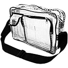 透明 エンジニアバッグ ショルダーバッグサブポケット １４インチ 収納 静電気防止 (グリッド)