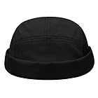 [Croogo] メッシュ ロールキャップ ツバなし フィッシャーマンキャップ メンズ サグキャップ 丸いキャップ 小顔効果 ワッチキャップ 無地 サマーキャップ 個性 爽やかキャップ 紳士帽子 ファション アウトドア おしゃれ帽子(G-CT61