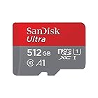SanDisk (サンディスク) 512GB Ultra microSDXC UHS-I メモリーカード アダプター付き - 120MB/s C10 U1 フルHD A1 Micro SD カード - SDSQUA4-512G-GN6MA