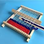 Cuifati 織り教育玩具、木製織機のおもちゃ子供織り機手編み機ウィーバー、DIY子供のための興味深いユニークな