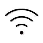 モヘイム(MOHEIM) SIGNS Wi-Fi 無線LAN ワイファイ サインプレート (黒)