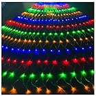 LEDイルミネーションライト ネットライト 3m*2m 204球 インテリアライト 誕生日 パーティー クリスマス 飾り 華やか 屋外対応 防水 (3m*2m, マルチカラー)