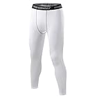 [XiXiV] コンプレッションパンツ スポーツ パンツ メンズ タイツ [UVカット・吸汗速乾] コンプレッションウェア ランニングウェア スポーツ ロングパンツ ホワイト