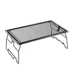 キャンピングムーン(CAMPING MOON) スタッキングラック メッシュテーブル 折り畳みラック エキスパンドメタル テーブル ブラック 黒ギア T-238