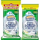 [Amazon.co.jp 限定] スクラビングバブル トイレ掃除 流せるトイレブラシ 除菌消臭プラス ホワイトブロッサムの香り 付け替え用36個セット トイレ洗剤 黒ずみ トイレ 掃除 まとめ買い 使い捨て 洗剤