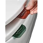 【Eesu cos】トイレ 便座 ハンドル 取っ手 2色（レッド グリーン）４枚セット 便座に触らず開閉可能 デザイン性に優れ衛生的