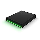 Seagate (シーゲイト) ゲーム用ドライブ Xbox用 4TB 外付け ハードドライブ ポータブル HDD - USB 3.2 Gen 1 ブラック グリーンLEDバー内蔵 Xbox認定 3年間のレスキューサービス付帯 (STKX40004