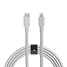 NATIVE UNION [ネイティブユニオン] Belt Cable USB-C to ライトニング データ同期 急速充電ケーブル [MFi認証] iPhone/iPad対応 (3メートル)(クラウドホワイト)