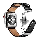 For Apple watch 8 バンド 本革 Ｄバックル 45mm 41mm アップルウォッチバンド 44mm 40mm 49mm iWatchバンド レザー apple watch series8 7 6 5 4 3 2 1 SE