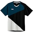 ヴィクタス(VICTAS) 男女兼用 卓球シャツ カラー ブロック ゲームシャツ(COLOR BLOCK GS) ネイビー/ブラック XS 612103