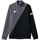 ヴィクタス(VICTAS) 男女兼用 卓球 トレーニングジャケット V-JJ227 グレー/ブラック XL 542101
