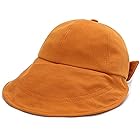 [Banfenghe] 日よけ帽子 レディース UVカット通気性 ポニーテール アウトドア帽子ヘッドウェア ハンチング帽つば広 レディースキャップ バケットハット 登山 小顔効果帽子可愛いリボン付き 折りたたみ可