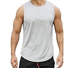 [Larosaeos] タンクトップ メンズ タンクトップ ランニング トレーニングウエア メンズ 袖なし 速乾 吸 汗 ランニング 運動 タンク 筋トレ ダイエット ノースリーブ Tシャツ3色 4サイズ (グレーB, XL)