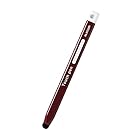 エレコム タッチペン 鉛筆型 三角 太軸 超感度タイプ (スマホ・タブレット用) ブラウン P-TPEN02BBR