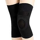 膝サポーター 締め付けない 薄型 膝 保温 通気性 やさしい 着圧 筋肉 靭帯関節保護 ライトスポーツに ２枚セット