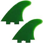 クリックフィン ULTRA Flex 4.5"" 110mm Click Fins インフレータブルSUP用 川下り 安心 安全 airSUP パドルボード用 (Green ULTRA Flex (2枚))