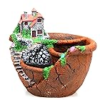 Blumen-beet 植木鉢 装飾 ガーデンポット サボテン プランター 箱庭 スカイガーデン (レンガ色の荘園)