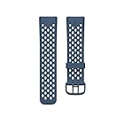 Fitbit Charge 6 ＆ Charge 5 用 純正 アクセサリー スポーツベルト 【日本正規品】 ディープシー Lサイズ