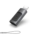 CONMDEX USB Type C ライトニング 変換アダプター タイプC lightning アルミニウム合金製 コネクター 急速充電 iPhone 14 /13 /12 / iPadなどに対応 (グレー)