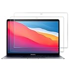 ProCase MacBook Air 13 / Pro 13 フィルム「2枚」、超薄0.22㎜ 強化ガラス 画面保護 貼り付け工具付き、対応機種：MacBook Air 13"" 2020 2019 2018 / MacBook Pro 13