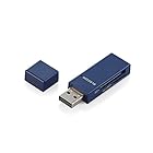 エレコム カードリーダー/スティックタイプ/USB2.0対応/SD+microSD対応/ブルー