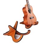 XSAJU ウクレレスタンド 木製 X型 折り畳み式 楽器ホルダー 保護クッション付き ウクレレ マンドリン バイオリン 用