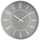 レムノス 掛け時計 アナログ エキクロック アルミニウム 灰 eki clock TIL16-01GY Lemnos グレー 直径25.6㎝ 厚さ4㎝