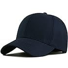 [UVERONE] キャップ 大きいサイズ メンズ 帽子 深め 60cm シンプル 無地 男女兼用 (ネイビー)