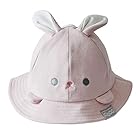 [aboo] アブー ベビーハット かわいい帽子 おててとお耳付き しっぽつき 大きさ調節 長く使える 動物 出産祝い 日よけ (うさぎ)