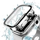 ANYOI Apple Watch 用ケース 44mm 防水ケース 3D直角エッジデザイン Apple Watch アップルウォッチ 防水用 IP68 水泳・スポーツ専用 アップルウォッチ カバー メッキ加工 ガラスフィルム 一体型 全面保護 a