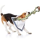 TEMLUM 犬おもちゃ 犬用 噛むおもちゃ 犬 ロープおもちゃ 綿ロープ 犬用玩具 天然コットンロープ 丈夫 耐久性 ペット用 歯磨き ストレス解消 運動不足解消 60cm 中/大型犬向け