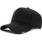 [Laquest] （ラクエスト） 大きいサイズ シンプル コットン キャップ 帽子 (ブラック)