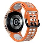 Galaxy Watch 4 時計バンド柔らかく多空気穴通気性のシリコン スポーツ バンドSamsung Galaxy Watch 4 40mm 44mm 42mm 46mm バンドと互換性がありますクイックリリーススポーツシリコン交換用ストラッ