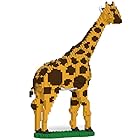 リアルな動物オブジェを作れる ブロックおもちゃ 長い首の キリン 33.8×13.8×高さ46.7cm ネジで固定する丈夫なブロック 大人向け 立体パズル 崩れない インテリア小物 JEKCA エンヴェールヘルック