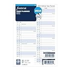 Filofax ファイロファックス システム手帳 リフィル 2024年 1月始まり A5 バーチカルイヤープランナー ホワイト 24-68501 正規輸入品