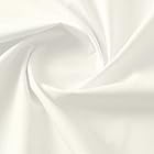 moonfarm 選べる18色 日本製 ブロード 生地 綿100％ 2ｍ×幅約112cm 無地 布 手芸 (ホワイト)