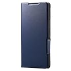 エレコム Galaxy A53 5G (SC-53C / SCG15)ケース カバー レザー TPU 手帳型 マグネット フラップ スリム 衝撃吸収 超軽量 薄型 ネイビー PM-G224PLFUNV