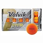 2022年 Volvik(ボルビック)ゴルフボール VIVID 22 オレンジ 1ダース(12個入)
