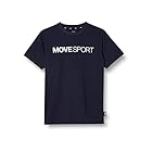 [デサント] Tシャツ MOVESPORT 半袖 クルーネック 軽量 耐久性 ストレッチ イージーケア トレーニング メンズ NV M